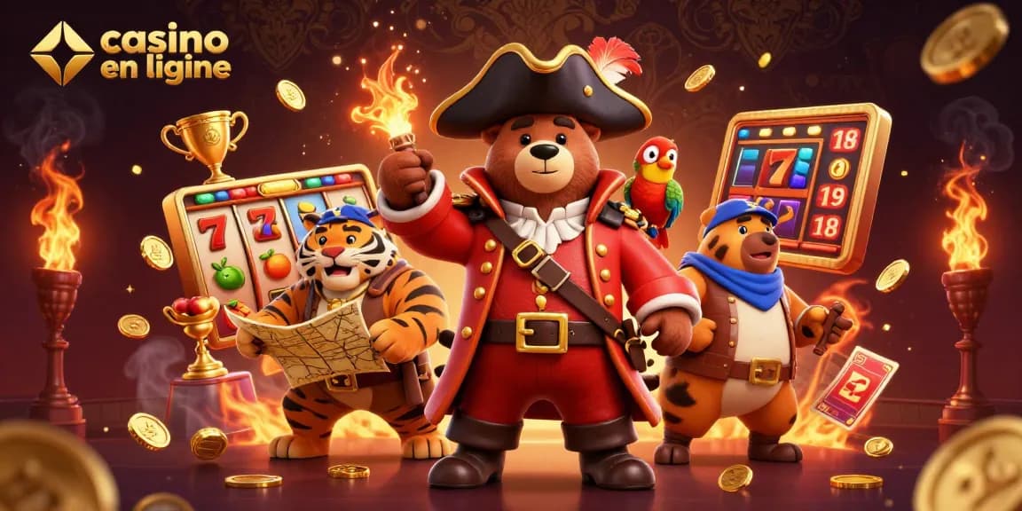 Découvrez un casino en ligne captivant avec des ours pirates et des éléments de jeu dynamiques.