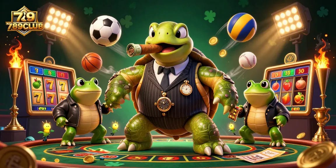 Engage with 789CLUB's dynamic casino scene featuring slots and sports elements for ultimate gaming fun.