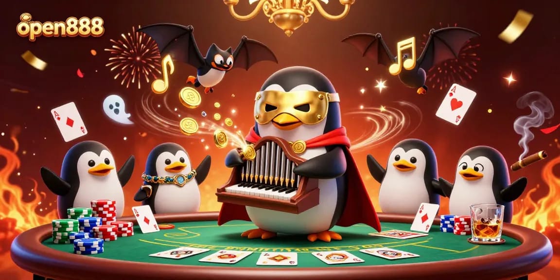 Experience exhilaration at open888 with a lively 3D casino scene showcasing vibrant gameplay and excitement.