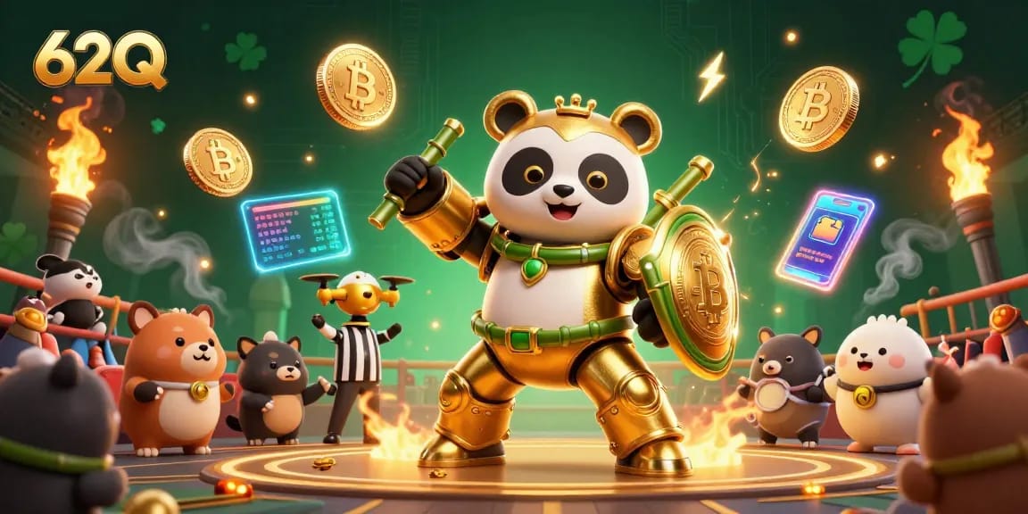 Aposte de forma estratégica com 62Q em um cenário de cassino lotado, repleto de elementos de jogos.