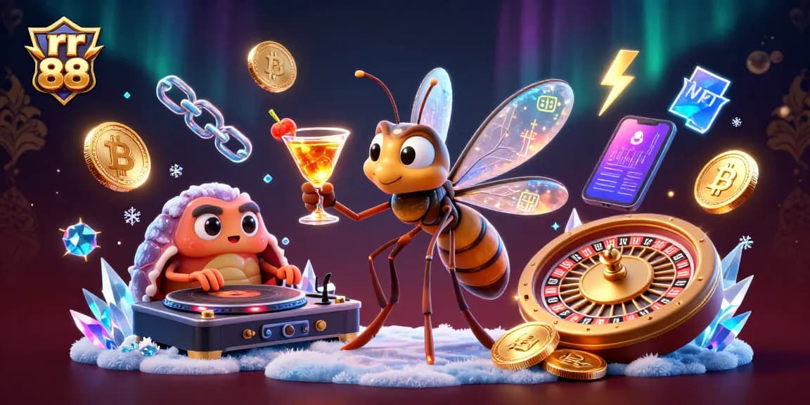 Experience thrilling gaming at rr 88 with vibrant characters and modern casino elements.