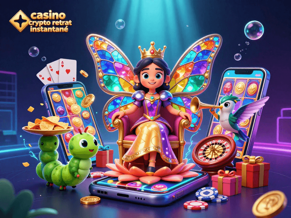 Retirez vos gains rapidement avec casino crypto retrait instantané dans ce royaume ludique 3D coloré.