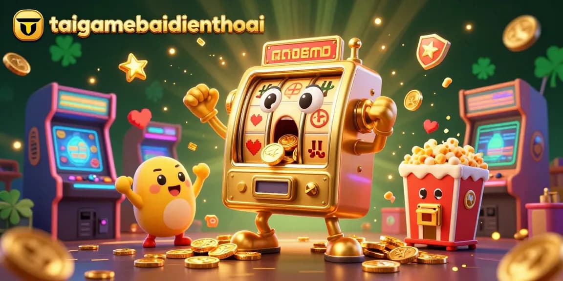 Experience the thrill of taigamebaidienthoai with a stunning 3D slot machine jackpot scene.