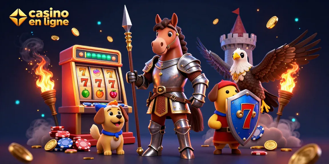 Jouez à casino en ligne avec des personnages d'illustration 3D dans un décor vibrant