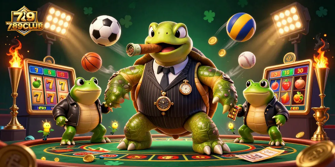 Engage with 789CLUB's dynamic casino scene featuring slots and sports elements for ultimate gaming fun.
