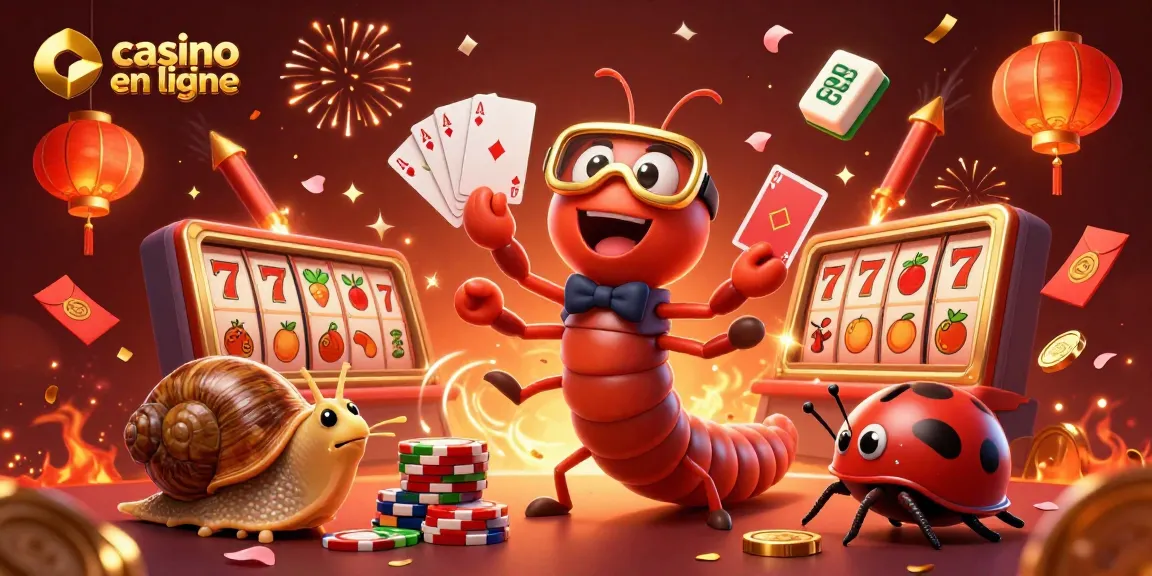 Le casino en ligne offre une ambiance palpitante avec un croupier millipède et un joueur escargot.