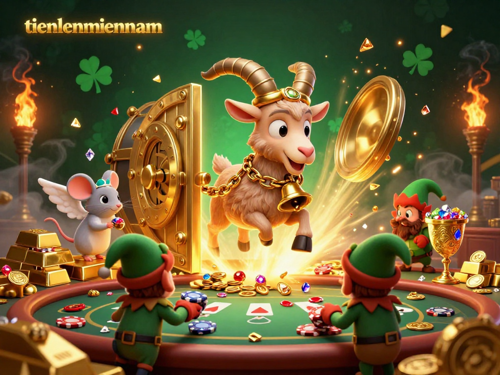 Experience the thrill of winning at tienlenmiennam with Krampus in a festive casino filled with treasures.
