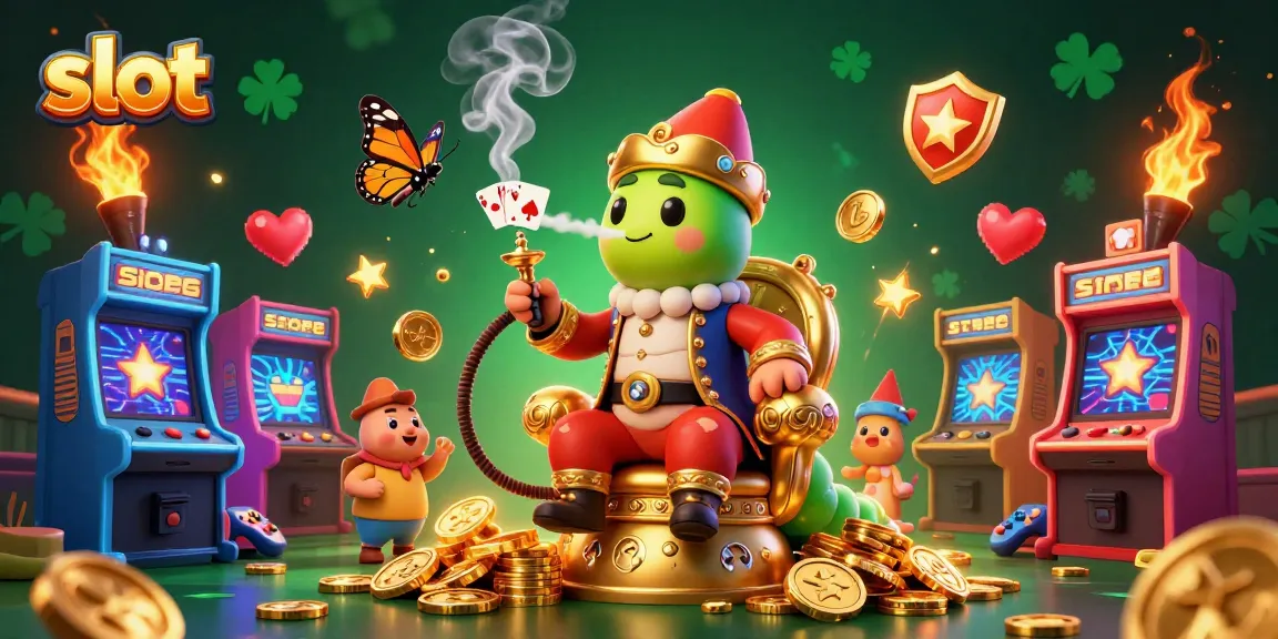 Experience the excitement of slot gaming with detailed 3D characters and vibrant casino elements