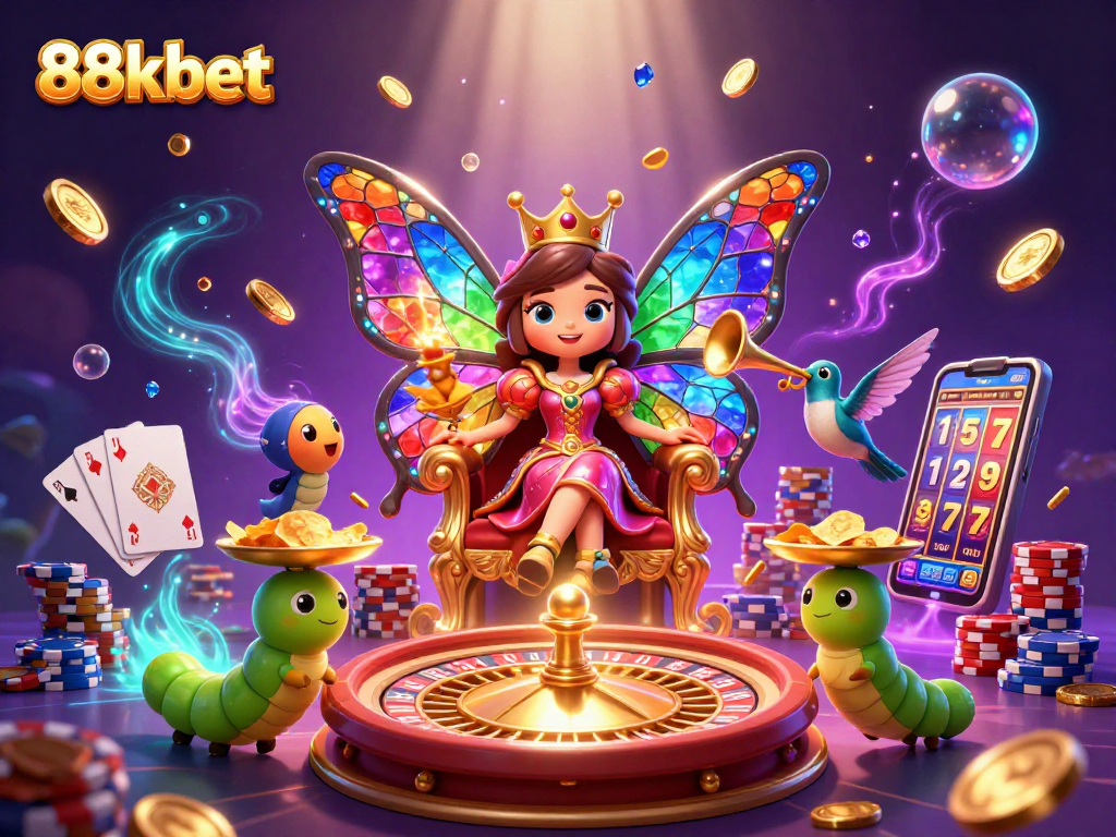 Experience thrilling gameplay at 88kbet with vibrant casino elements and exciting chance of winning.
