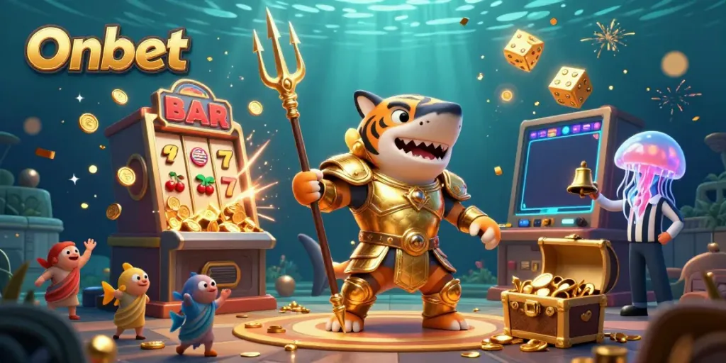 Experience thrilling wins with Onbet's dynamic underwater casino adventures, featuring vibrant characters and dazzling jackpots.