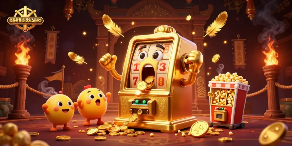 Win with fun at siteslikelavishluckcasino as slot machines celebrate a jackpot.