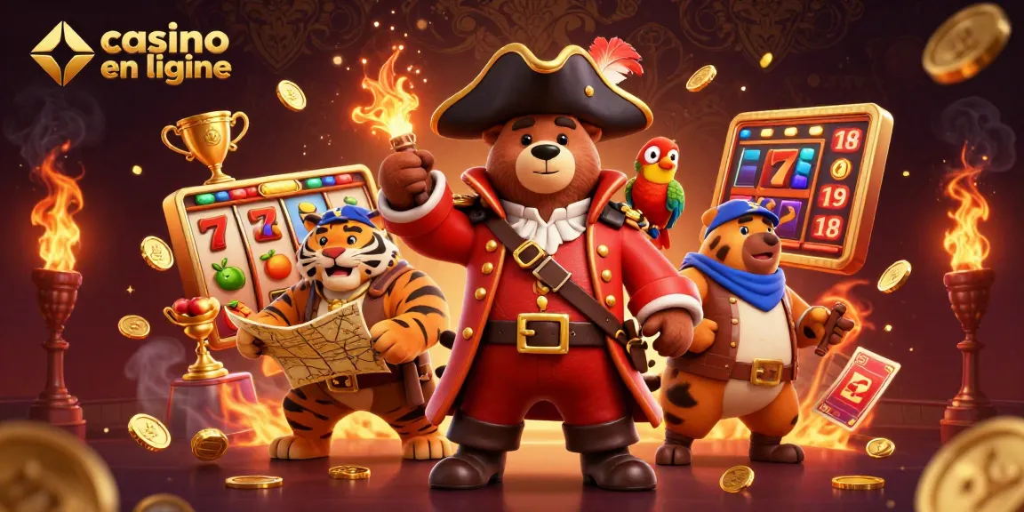 Découvrez un casino en ligne captivant avec des ours pirates et des éléments de jeu dynamiques.