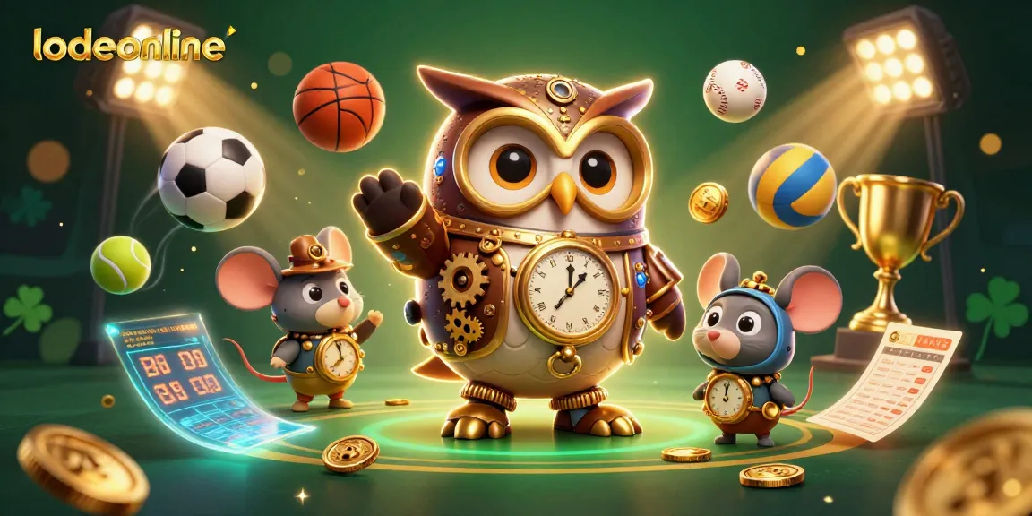 Place bets on lodeonline with this vibrant 3D casino illustration showcasing unique game elements.