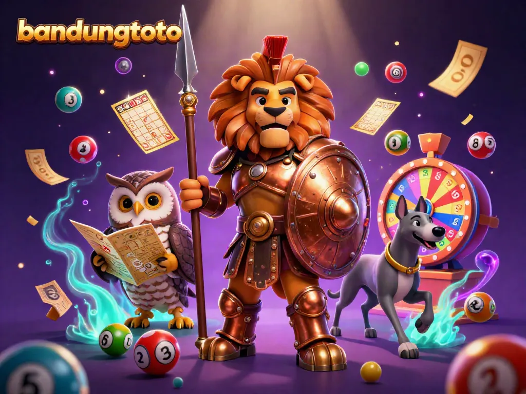 Experience thrilling gameplay with bandungtoto's exciting lottery and bingo elements in a vibrant 3D scene.