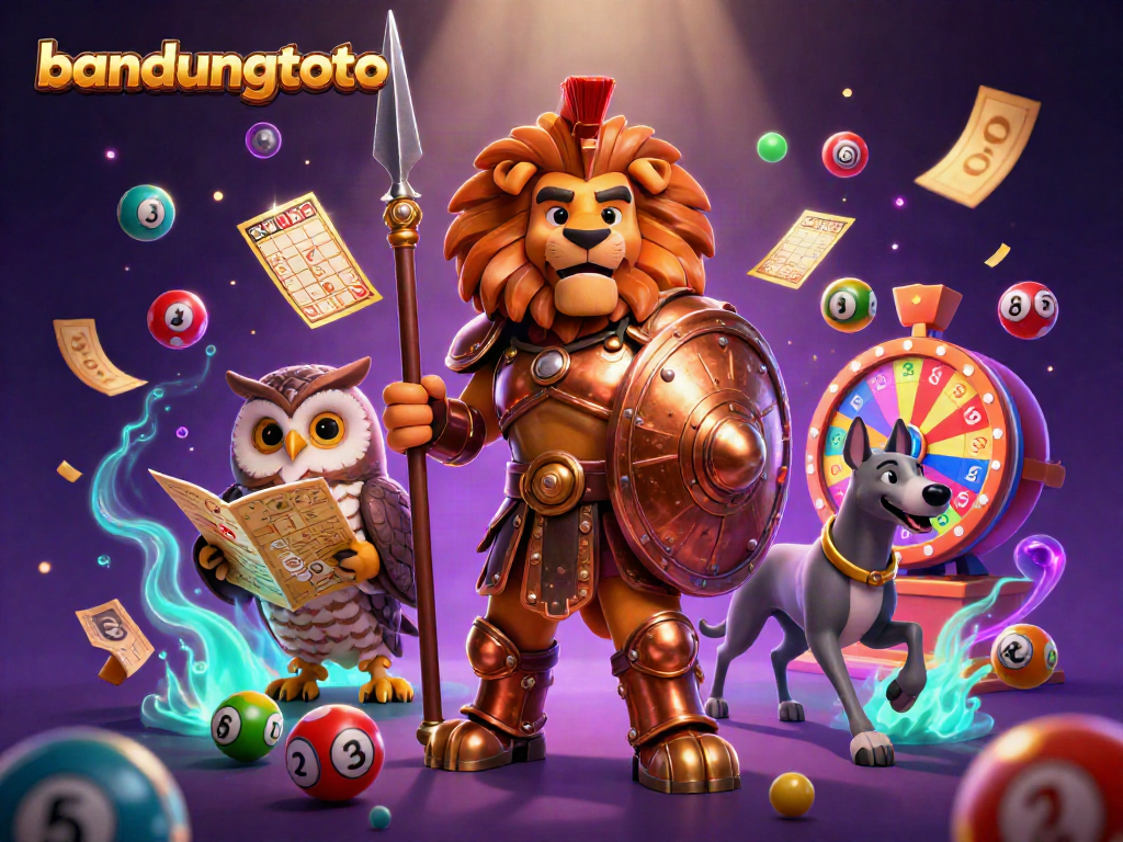 Experience thrilling gameplay with bandungtoto's exciting lottery and bingo elements in a vibrant 3D scene.