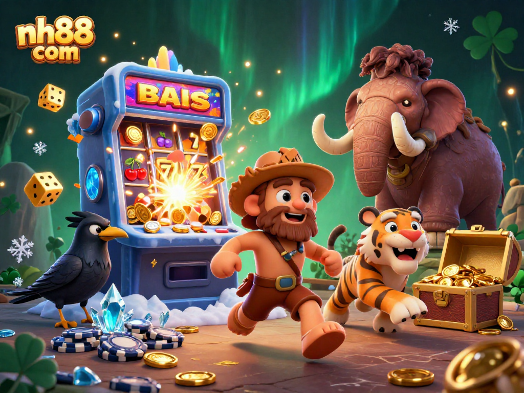 Experience winning thrills at nh88 com with a vibrant casino featuring prehistoric characters and exciting slot machines.