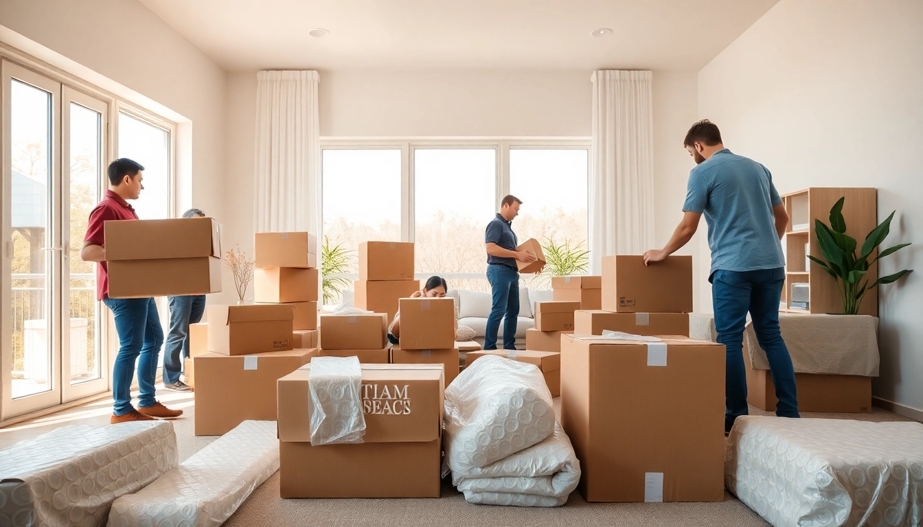 Professional Packing Services team efficiently packing a home with care and attention to detail.