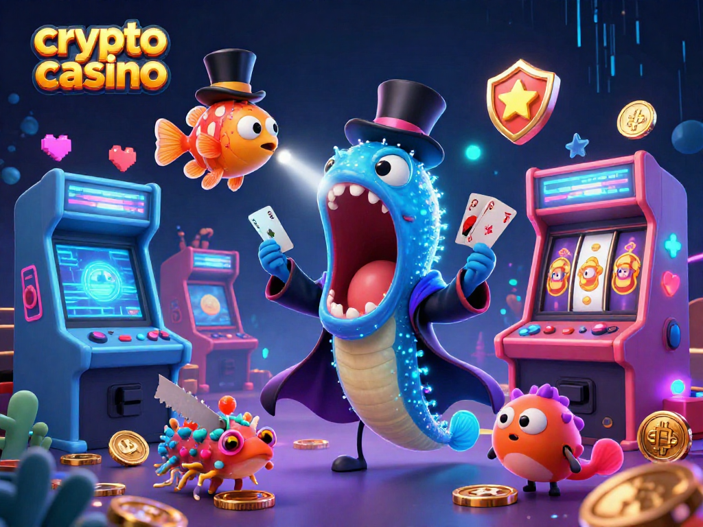 Jouer au crypto casino avec un poisson-lanterne et une anguille gulper dans un spectacle éblouissant.
