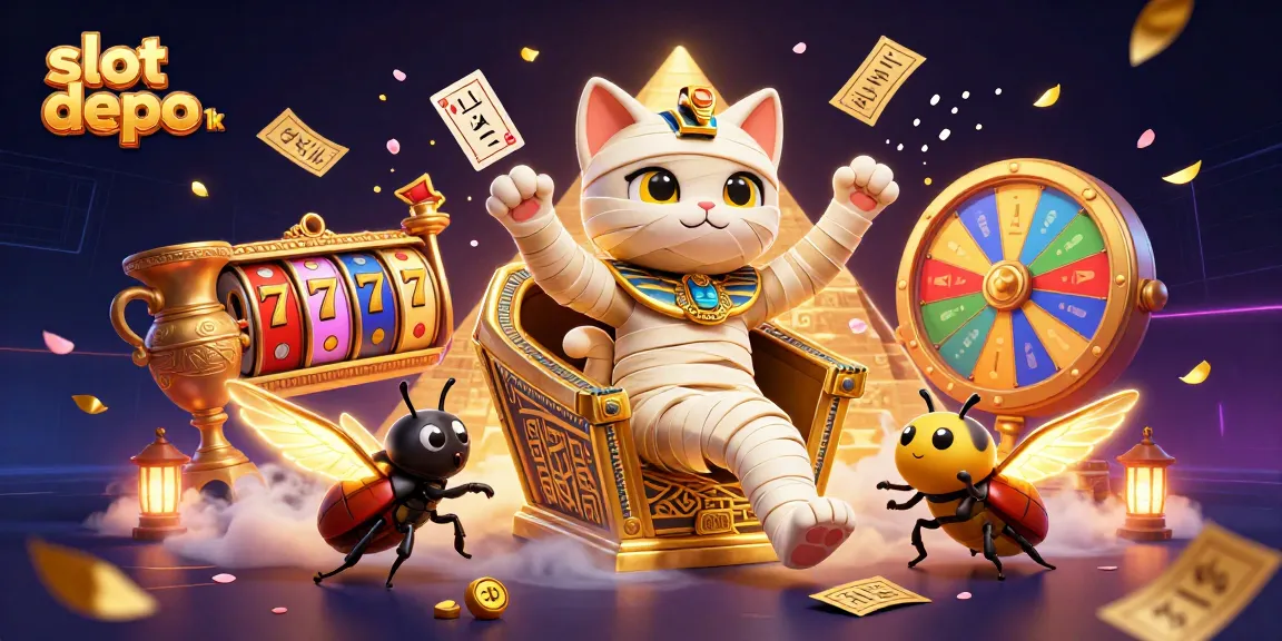 Menggali kesenangan bermain slot depo 1k dengan mumi kucing dan elemen kasino yang menakjubkan.