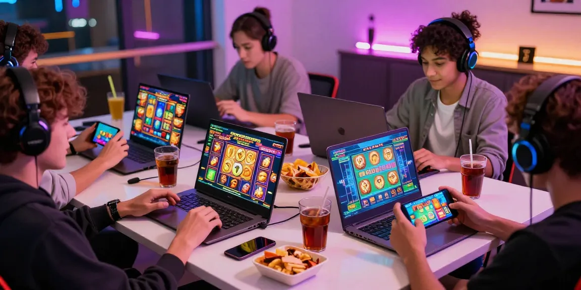 Permainan slot online di perangkat mobile, suasana gamifikasi yang seru.