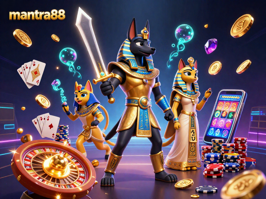 Experience winning thrills at mantra88 with vibrant jackpot elements in a dynamic casino scene.