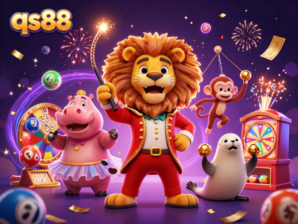 Experience exciting gaming at qs88 with vibrant characters and dynamic casino elements.