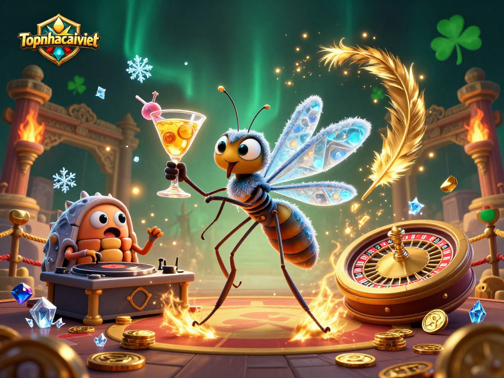 Engage in thrilling games at topnhacaiviet with unique casino characters in action.