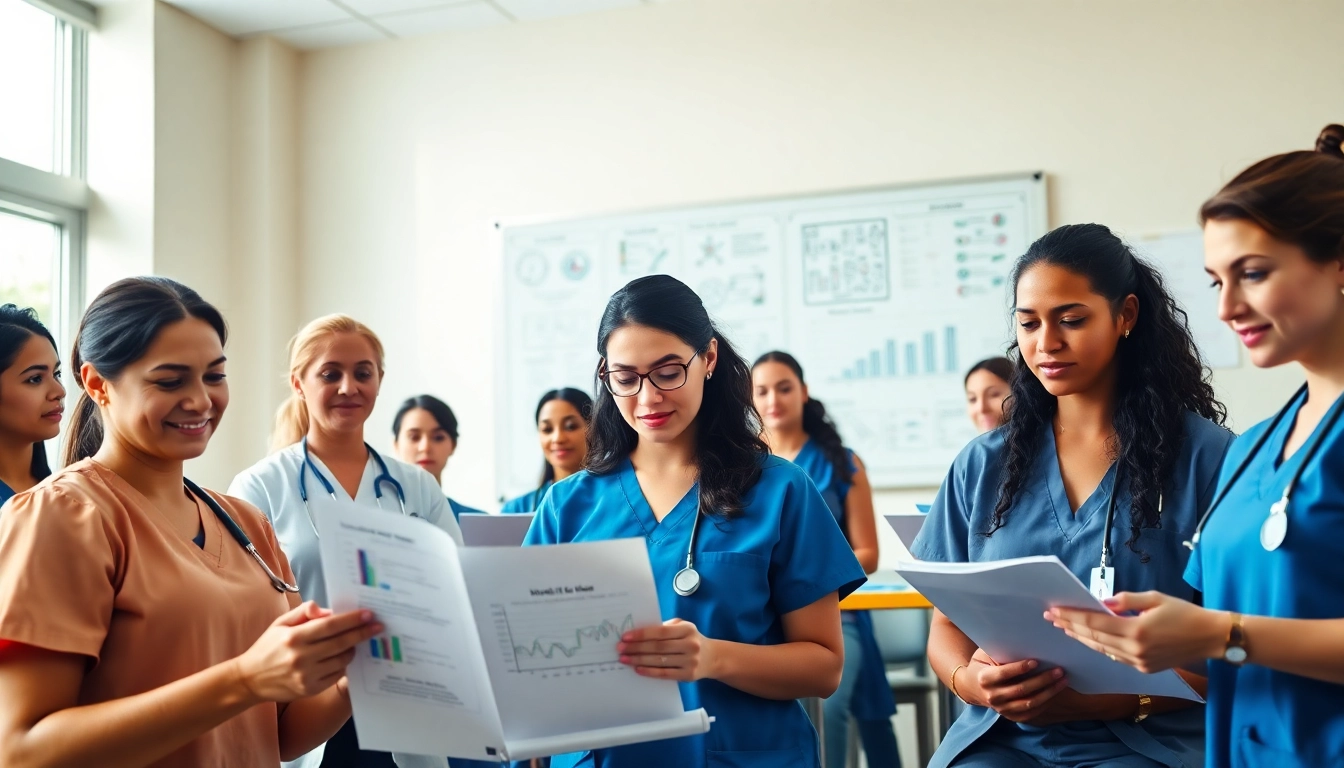 Students actively participating in an NGN NCLEX review Houston study session.