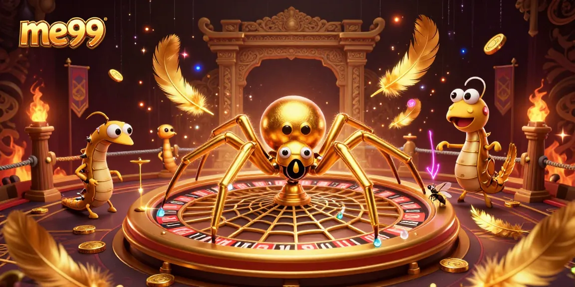Experience thrilling gameplay at me99, where the golden spider spins luck and excitement.