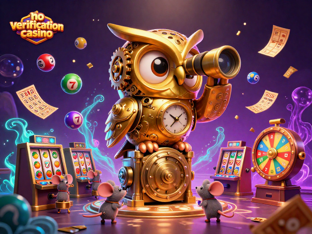Experience thrilling gameplay at the no verification casino with our unique character scene and vibrant gambling elements!