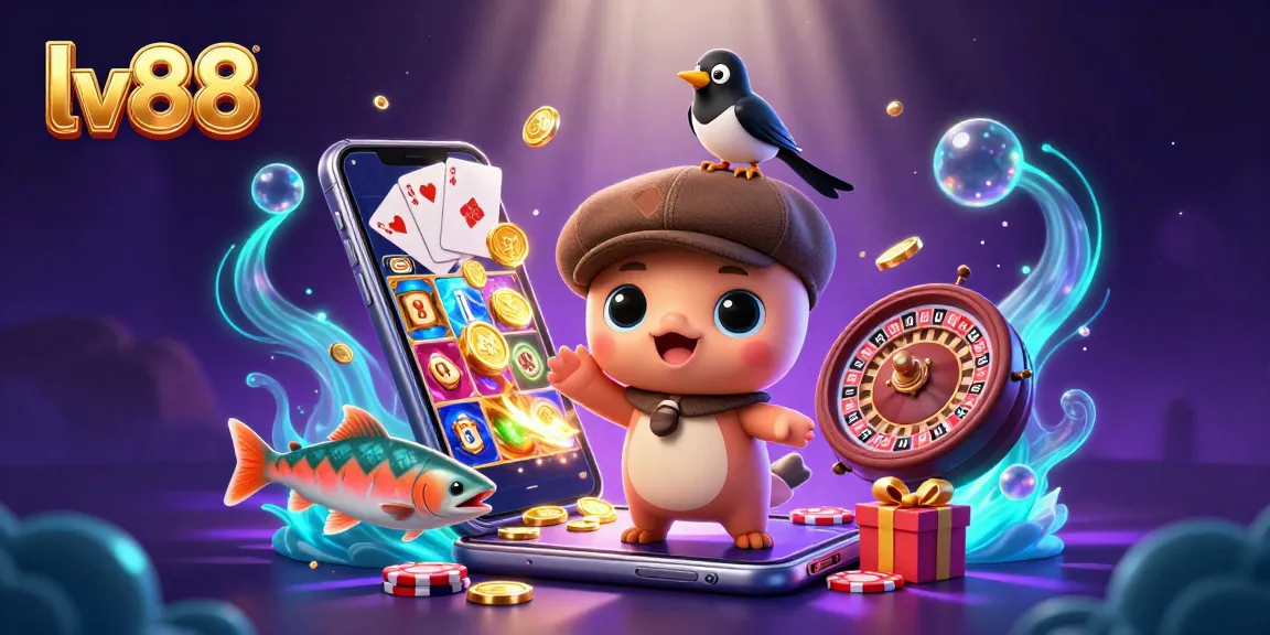 Experience winning with lv88's vibrant casino atmosphere featuring fun game elements.