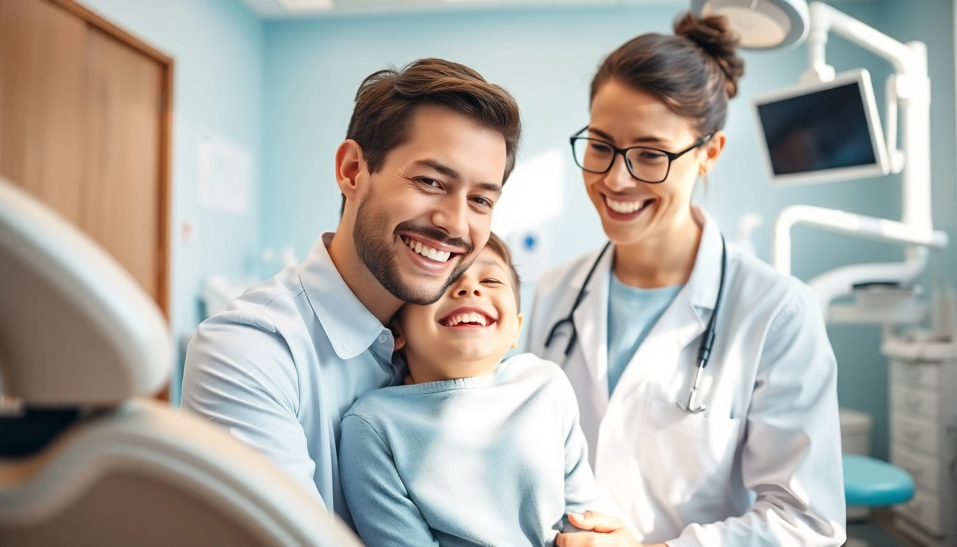 Experience quality Family Dentistry in a modern clinic, showcasing a comforting patient interaction.