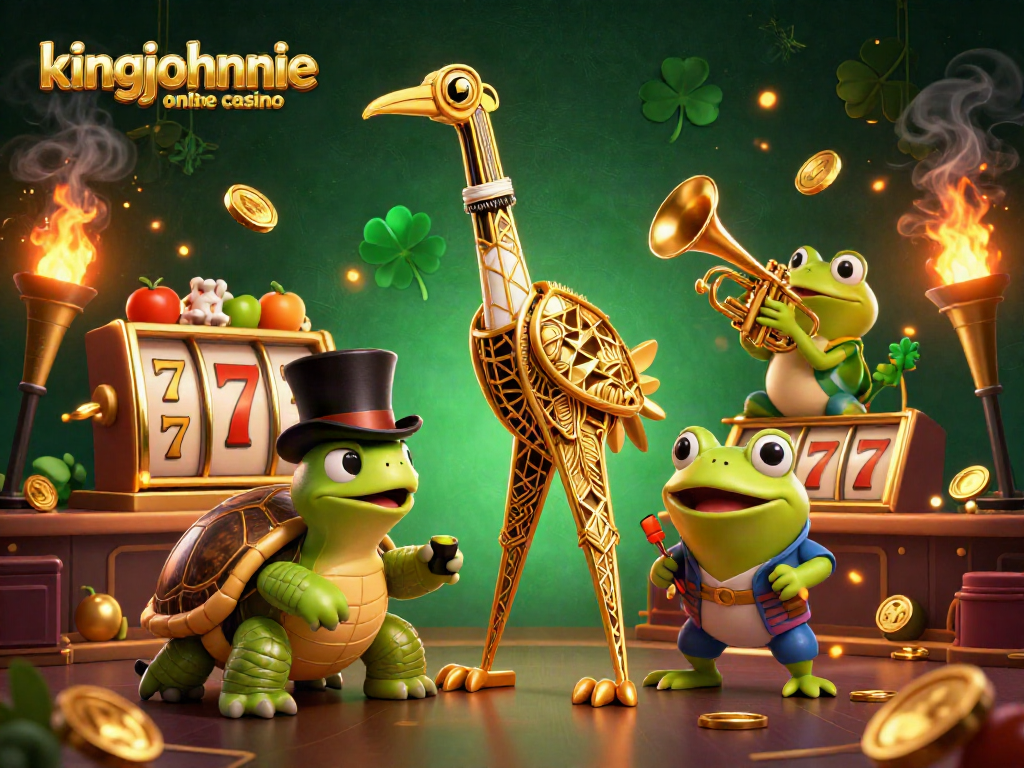 Experience the thrill at kingjohnnie online casino with vibrant characters and engaging game elements.