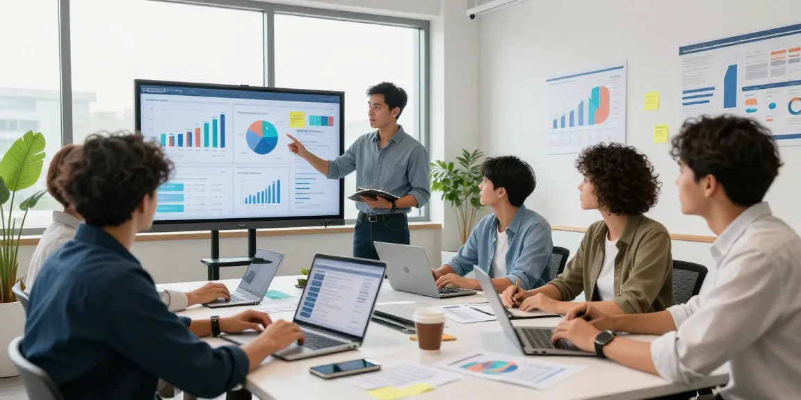 Check out our blog featuring a diverse digital marketing team collaborating creatively in a modern workspace.