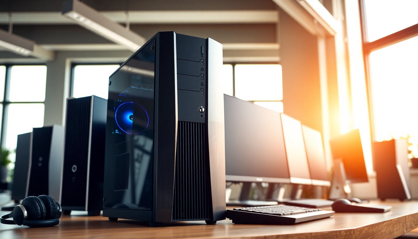 Ανακατασκευασμένοι pc σε επαγγελματικό γραφείο με μοντέρνα σχέδια και εξαιρετική απόδοση.