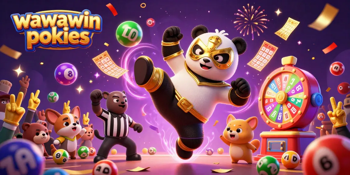 Experience thrilling wawawin pokies gameplay with vivid characters and dynamic elements in this exciting digital illustration.