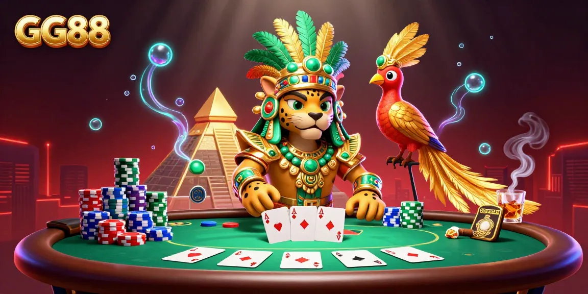 GG88 offers an exciting poker scene with vibrant characters and dynamic gameplay elements, inviting immersive action.
