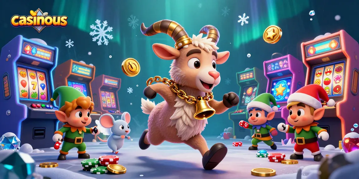 Experience festive fun with casinous as Krampus and friends engage in a holiday-themed casino escapade.