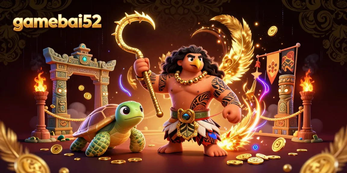 Engage with gamebai52 illustrated characters in a vibrant casino-themed setting filled with thrilling action and treasures.
