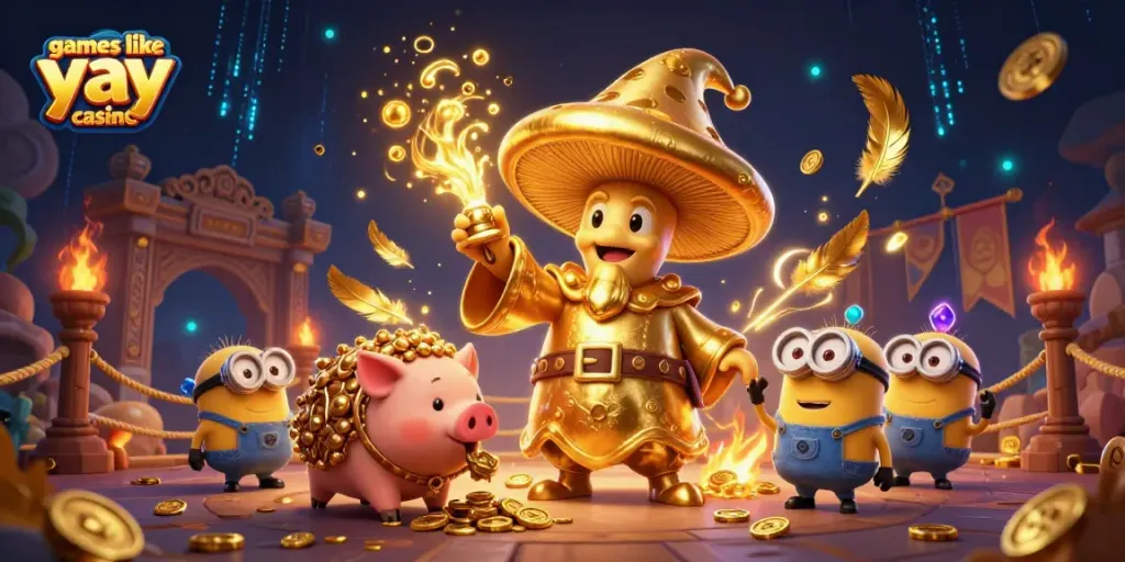Engage with games like yay casino through thrilling slots, gold coins, and magical experiences