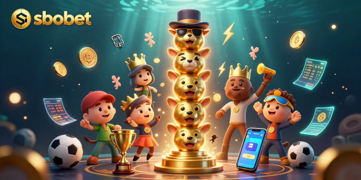 Engage with sbobet in vibrant sports betting scenes showcasing dynamic characters and exciting elements.