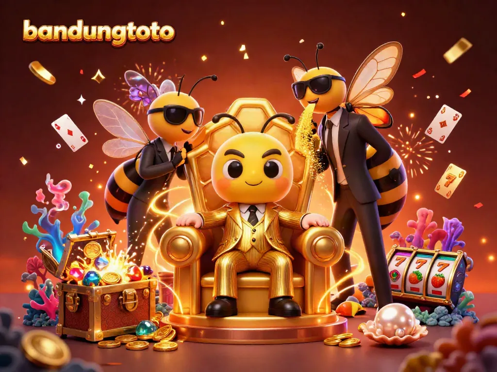 Bandungtoto brings the excitement of winning with a dynamic casino scene filled with vibrant characters and games.