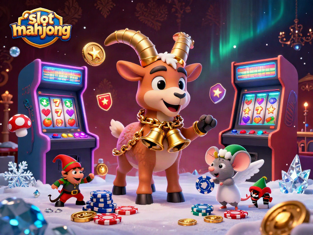 Experience exciting action in slot mahjong with festive gremlins and a chaotic casino.