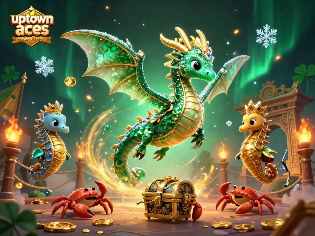Engage with the uptown aces no deposit bonus code for exciting casino wins amid a treasure-filled 3D fantasy world.