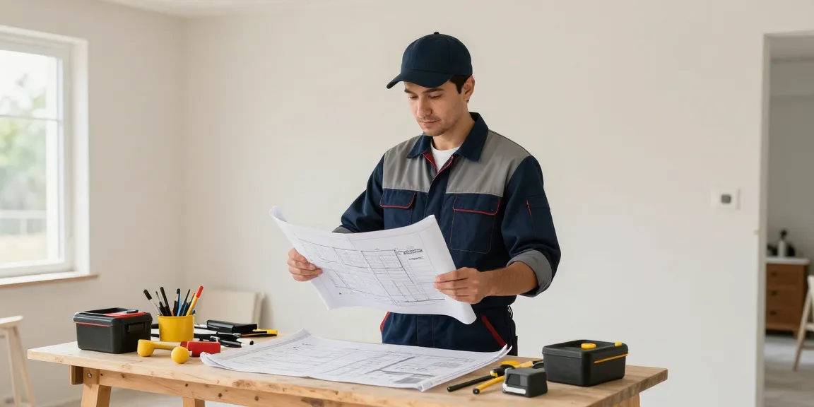Kuwin trusted provider for home services, professional contractor at work ensuring quality renovations.