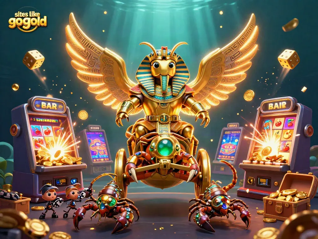 Spin on exciting games like Go Go Gold with enchanting 3D illustrations filled with vibrant casino elements.