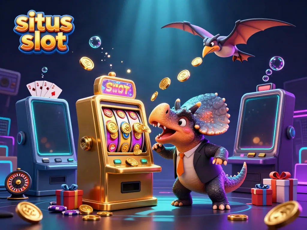 Menangkan jackpot situs slot dengan pachycephalosaurus dan karakter kasino lainnya.