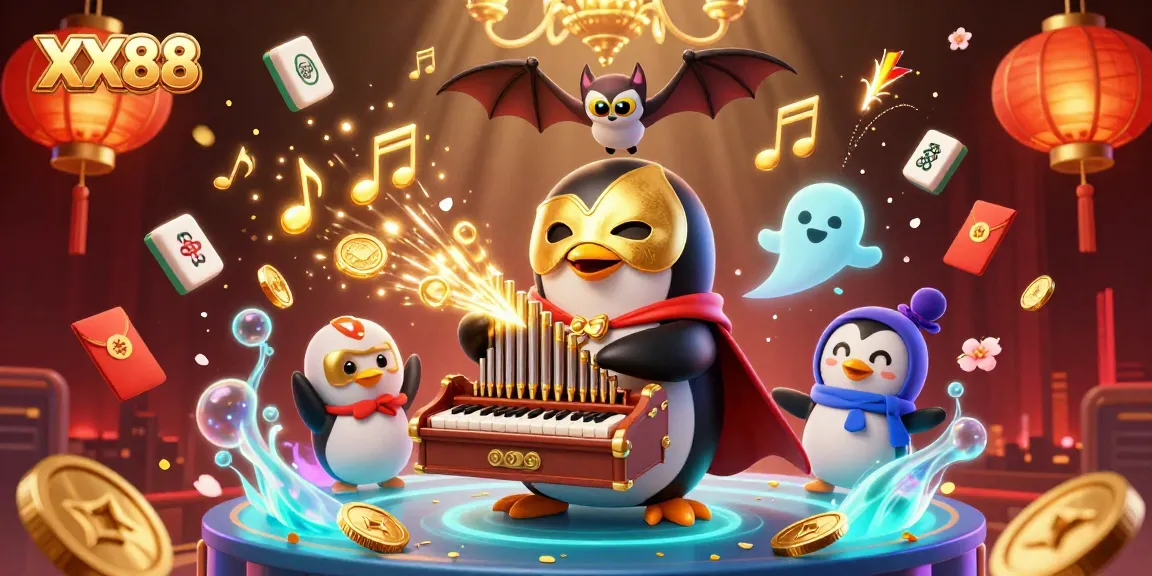 Experience thrilling gameplay with XX88's 3D casino-themed illustration, featuring dynamic characters and vibrant effects.