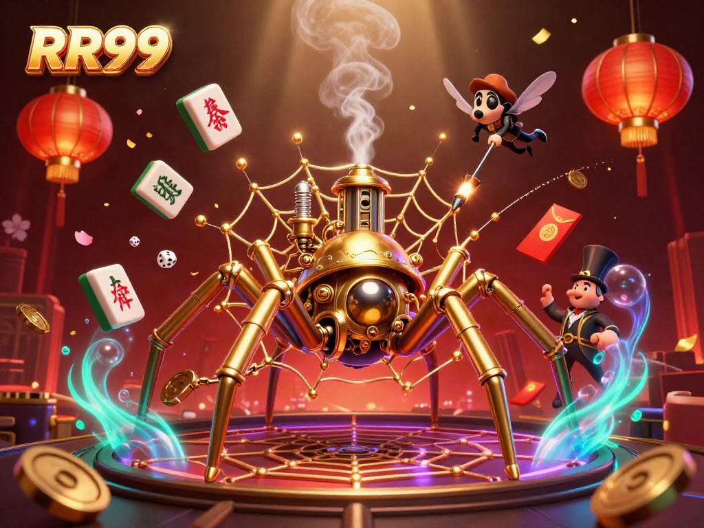 Experience lively gameplay at RR99 with stylish steampunk designs and vibrant casino elements.