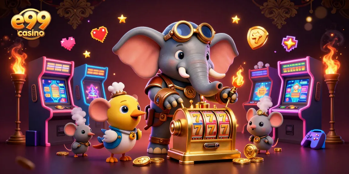 Spin to win at e99 casino while enjoying vibrant 3D slots with a steampunk theme.